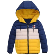 (Yellow, 3T) Baby Children Boys Padded Winter School Thick Fleece Warm Outerwear Coat Jacket