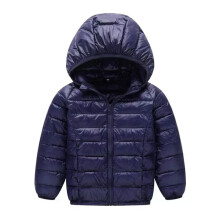 (Navy, 5T) Baby Children Boys Padded Winter School Thick Fleece Warm Outerwear Coat Jacket