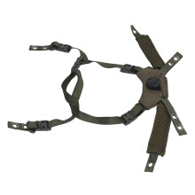 Helmet Chin Straps for Sports and Outdoor Activities, Dial Attachment, Universal Comfort Straps in OD Green for Football Helmets