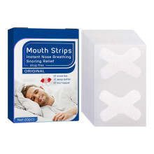 Schnarchstopper Mundpflaster Schlafen - Anti-Snoring Mouth Tape for Sleep, White, 60 Pieces, Sleep Aid, Comfortable Fit