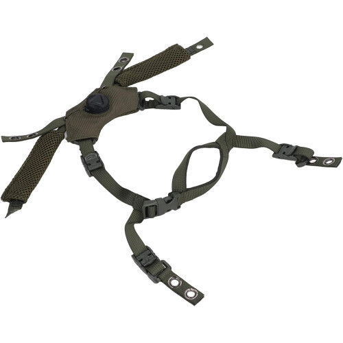 Suspension System Chin Strap for Explorer Helmet, Od Green, Enhanced Comfort, Adjustable Fit 1