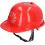 Safety Helmet Solar Ventilator for Construction Work, Lightweight Plastic Helmet, Efficient Solar Power Generation, Environmentally Friendly, Red 5