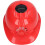 Safety Helmet Solar Ventilator for Construction Work, Lightweight Plastic Helmet, Efficient Solar Power Generation, Environmentally Friendly, Red 3