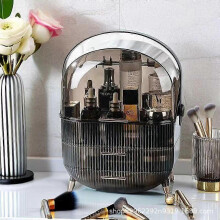(brown) Three Layer Cosmetic Makeup Beauty Storage OrganiserCosmetics storage box, jewelry display rackSkincare Display Box