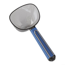 Pet Food Spoon with Closure Bag Clip, Essential for Feeding and Storage of Pets, Blue, Durable, Easy to Use