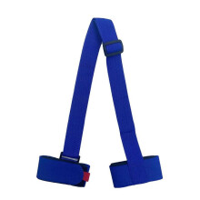 (Blue) Adjustable Skiing Pole Shoulder, Nylon Skiing Bags Hand Carrier Lash Handle Straps Porter Hook Loop Protecting For Ski Snowboard