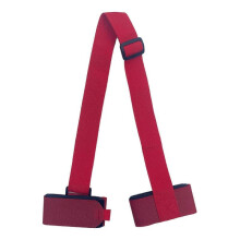 (Red) Adjustable Skiing Pole Shoulder, Nylon Skiing Bags Hand Carrier Lash Handle Straps Porter Hook Loop Protecting For Ski Snowboard