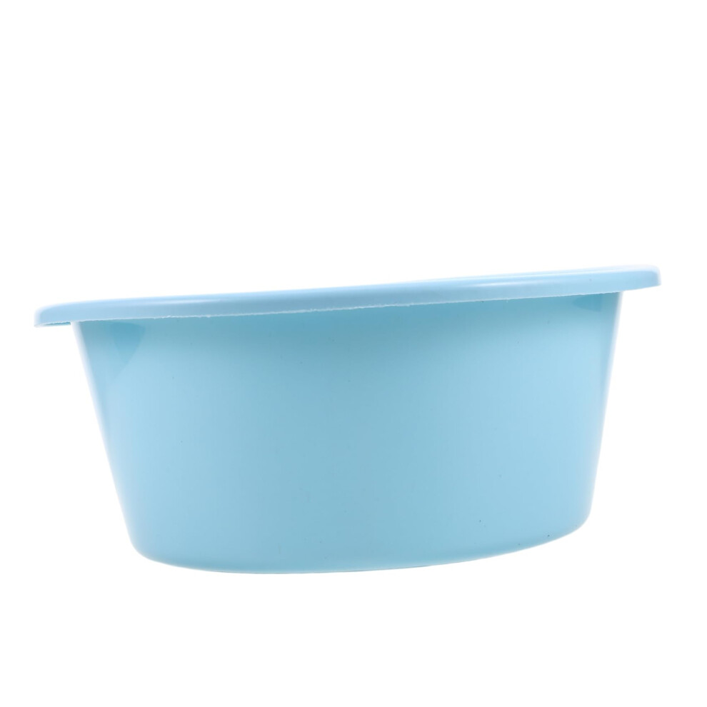 Plastic Wash Basin - Portable Sky Blue Hair Washbasin for Children, Foot Bath, Face Wash Bowl, and Shampoo Use