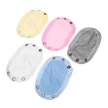 Hoodie Extensions Pack of 5 for Newborns - Baby Nappy Romper Body Extenders Jumpsuits for Girls, Adjustable Size