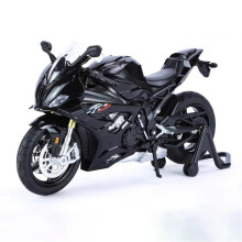 Motorcycle Model 1:12 Scale Metal Diecast Toy Car with Rubber Tires Suspension for Boys Gift Black