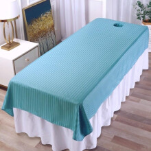 European Massage Table Cover with Face Hole, Anti-Slip, Washable, 100x200cm, Compatible with Spa Massage Tables
