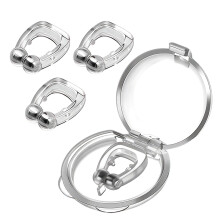 2 PCS Anti-Snoring Nose Clips, Silicone Sleep Aid, Adjustable Snoring Relief Device for Nighttime Use