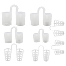 Snore Stoppers Kit: Reusable Silicone Nose Clips for Adults - 8 Pack Anti Snoring Sleep Aid Solutions