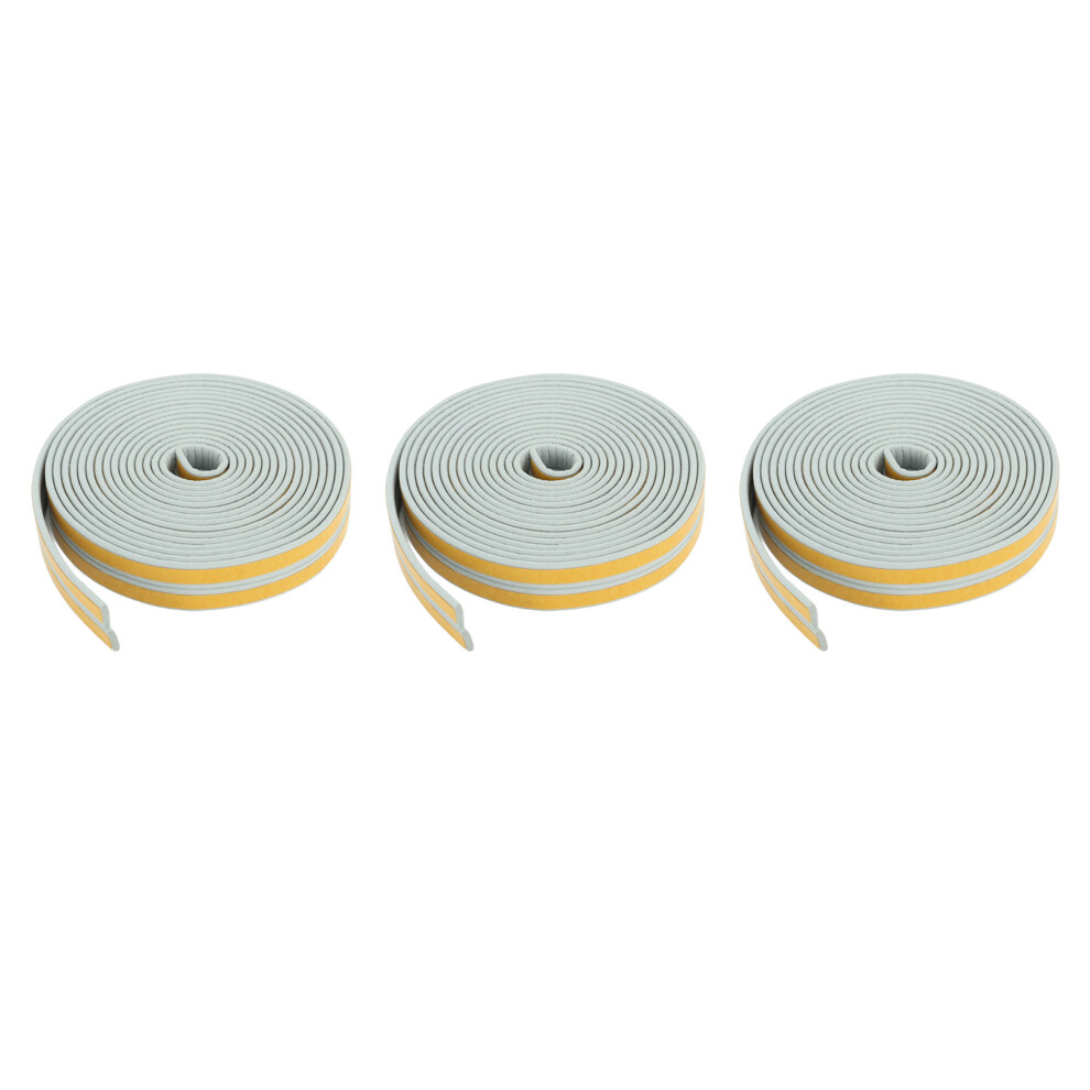 Self Adhesive Gray Foam Weather Strip 6Pcs Door Seal Insulation Tape Seal Strip 7611338896888