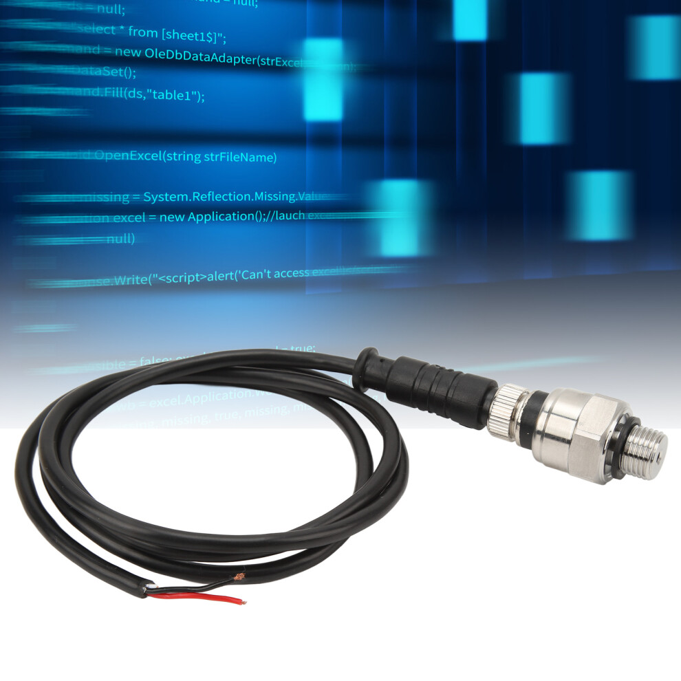 G1/4 Pressure Transmitter 1Mpa 4-20mA Oil Fuel Water Sensor