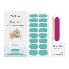 (Blue) Gel Nail Nail Foils Self-Adhesive UV Curing Nail Art Sticker Decoration Nail Design Accessories