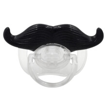 Baby Funny Dummy - Soft Silicone Teething Toy with Cute Kissable Moustache Design for Babies and Toddlers, Unisex
