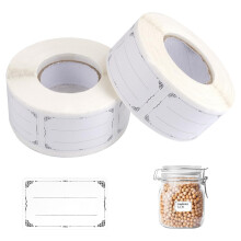 Freezer Labels 50 x 30 mm, 1200 Removable Self-Adhesive Stickers, No Residue for Containers and Spice Jars