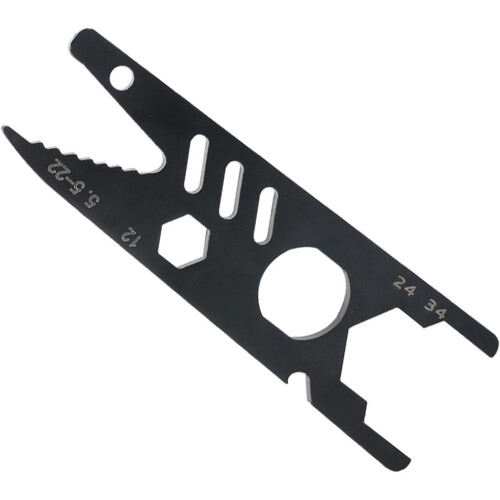 Black Steel Adjustable Wrench with Ergonomic Handle for Efficient Pipe and Nut Assembly, 12-Inch Size 2