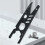 Black Steel Adjustable Wrench with Ergonomic Handle for Efficient Pipe and Nut Assembly, 12-Inch Size 2