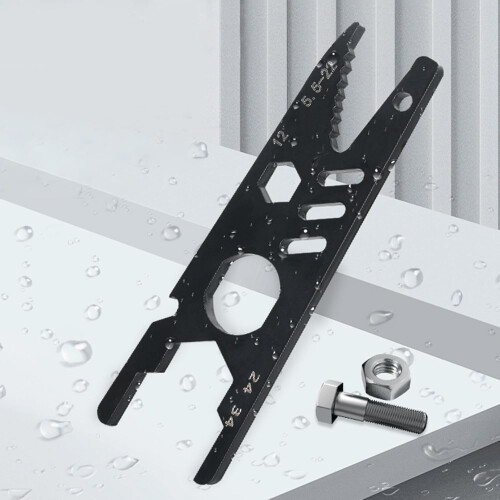 Black Steel Adjustable Wrench with Ergonomic Handle for Efficient Pipe and Nut Assembly, 12-Inch Size 1