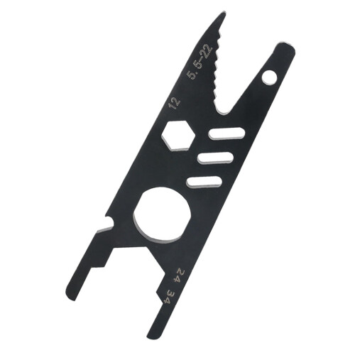 Black Steel Adjustable Wrench with Ergonomic Handle for Efficient Pipe and Nut Assembly, 12-Inch Size