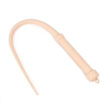 Whip SM Sex Silicone Flogger 63.5 cm Beige, Long Riding Crop Spanking Paddle for Adult Cosplay and BDSM Play