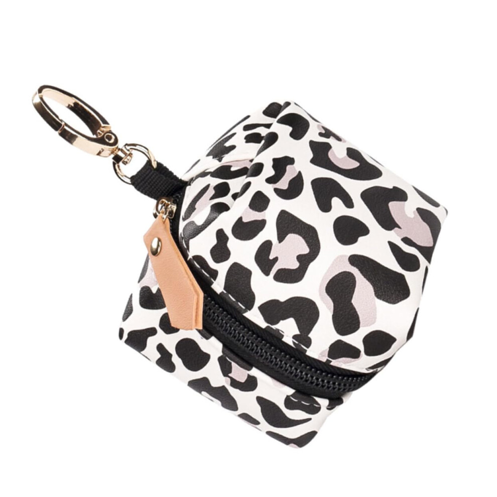 Waterproof Pacifier Holder with Leopard Pattern - Portable Storage Bag for Diaper Bags and Snacks