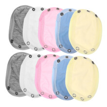 Hoodie Extensions Pack of 10 for Baby Belly Toddler Vests No Socks Cotton Overalls for Newborns and Stroller Seats