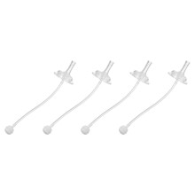 4 Pack Baby Bottle Straws for Soft Milk Bottles, Durable Safe Feeding Solution for Toddlers, BPA-Free, Easy Clean