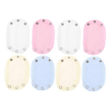 Bodysuit Snap Extender 8 Pack Baby Body Extension Fabric Compatible with Infant Clothing Adjustable Size Snap Closure