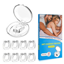 Snoring Stopper Pack of 8 Reusable Anti Snoring Nose Clips, Soft Silicone Nose Separator for Comfortable Sleep