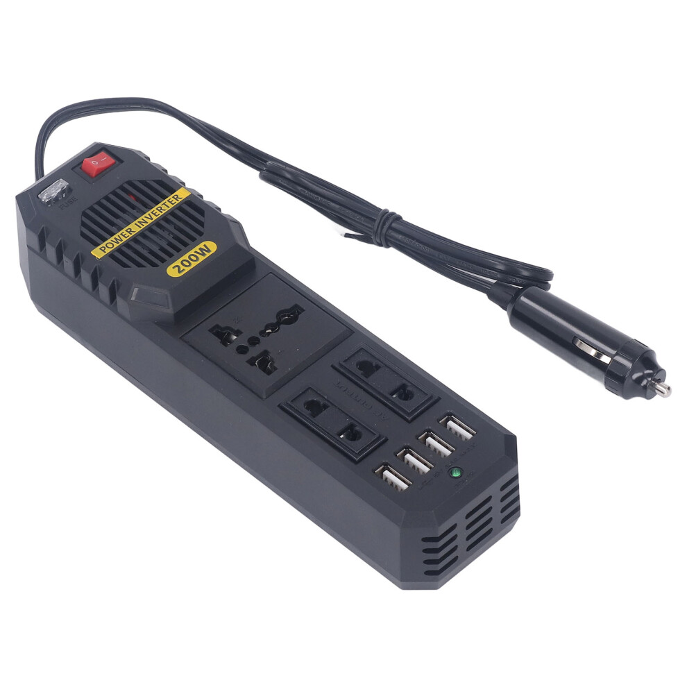 200W Car Power Inverter 12V To 220V Pwm Converter With Usb 6941338902090