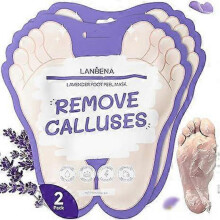(4pcs) 2 Pairs Lavender Foot Peel Mask - Foot Peeling Mask for Removing Dry Dead Skin, Calluses & Repairing Rough Heels, for Baby Soft, Smooth Feet