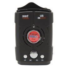 Extended Range Car Radar Detector 2.4GHz 410MHz 360 Voice Alerts