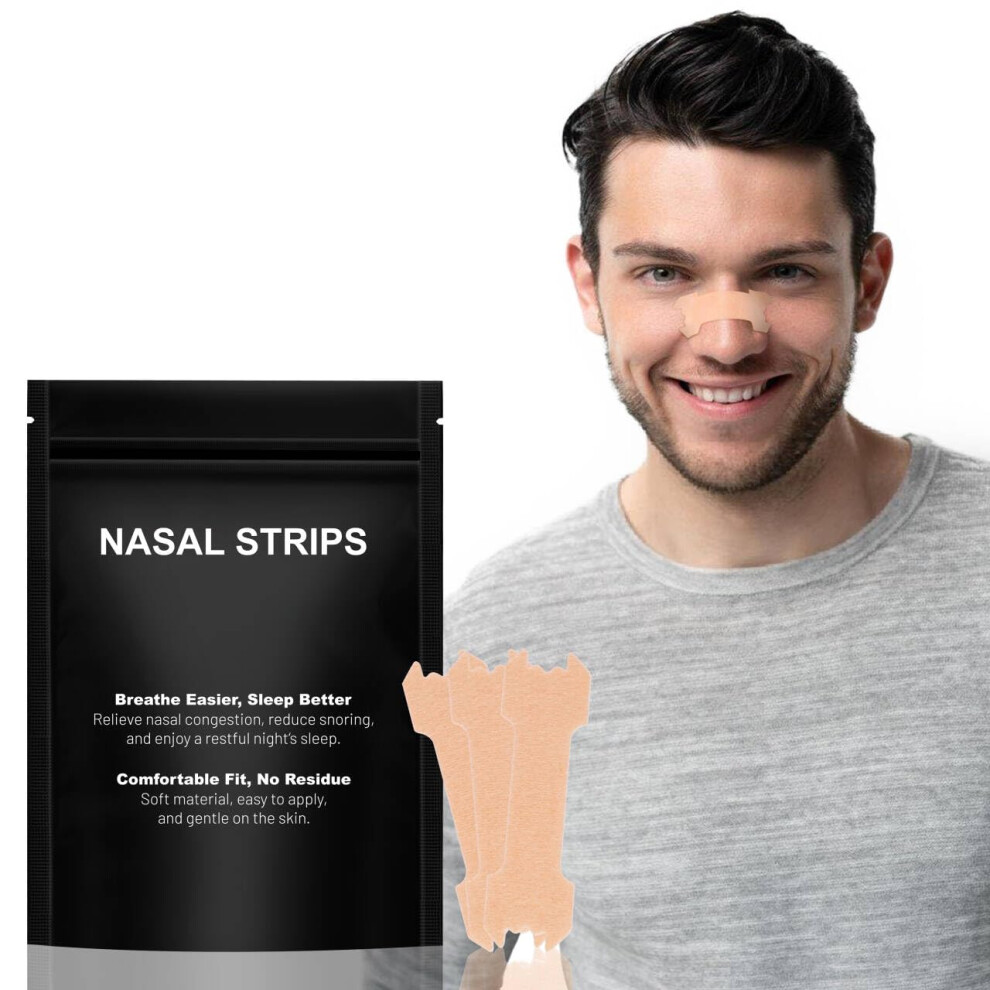 Snoring Stopper Nose Plasters, Anti Snoring Nasal Strips for Better Breathing, Pack of 120 for Sleep and Sports