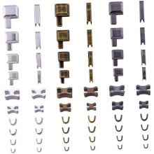 Zipper Socket Set Zip Repair Kit with Metal Replacement Pull Handles for Clothing Bags and Luggage