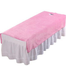 Massageliegen-Bezug Pink 80x200cm Samt Massagebett Bezug Weiche Salon Laken für Beauty Salon SPA ohne Loch