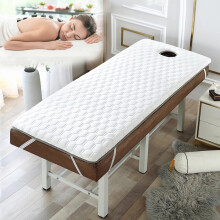 High-Density Foam Mattress Topper with Breathable Holes, Non-Slip Spa Bed Cushion, 6 cm Thick, 70 x 180 cm