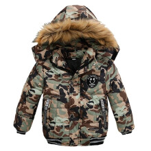 (2-3 Years, Camo) Baby Children Boys Fur Winter School Thick Fleece Warm Outerwear Coat Jacket