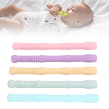 Therapeutic Baby Teething Toy - 5PCS Silicone Hollow Tubes Style 2