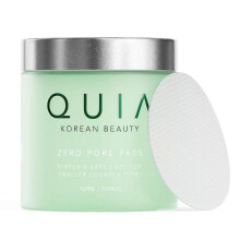 (3pc) QUIA Zero Pore Pads, double-effect toner, exfoliates and moisturizes pores, reducing blackheads and