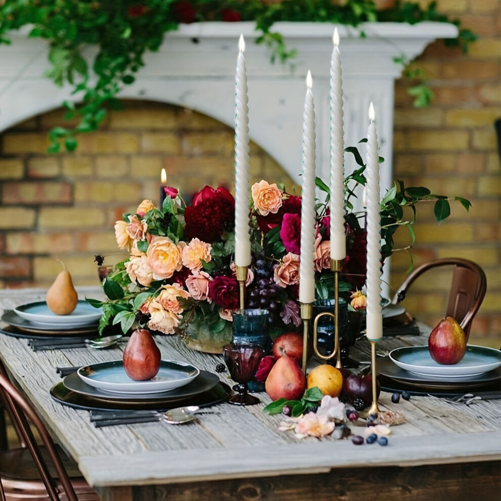 (White) Long Thread Candle Wedding Banquet Party Holiday Decoration-image-OPC-PJHMX86-NEW