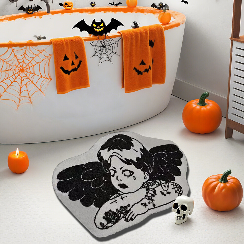 (E) Halloween Floor Mats Special Shaped Imitation Floor Mats Living Room Decorative Mats Bathroom Water Absorbing Non Mats-image-OPC-PJHMZSM-NEW
