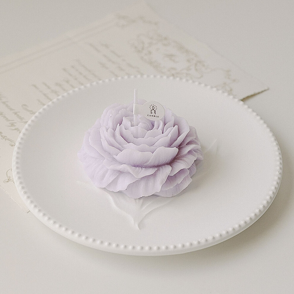 (Purple) Aromatherapy Candle DIY Hand Gift Peony Flower Gift Christmas Birthday Valentine's Day Gift Romantic Set Decorative Ornaments-image-OPC-PJHN82S-NEW