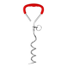 (Red) Tie Out Stake For Dogs Secure And Dog Stakes For Outdoor Activities And Training