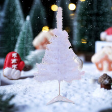 (White) 30cm White Small Christmas Tree Set Mini Christmas Tree Decoration Tabletop Window Display Christmas Decoration Supplies