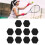 10pcs Black Silicone Tennis Racket Vibration Dampeners, 25mm 1
