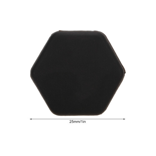 10pcs Black Silicone Tennis Racket Vibration Dampeners, 25mm 1