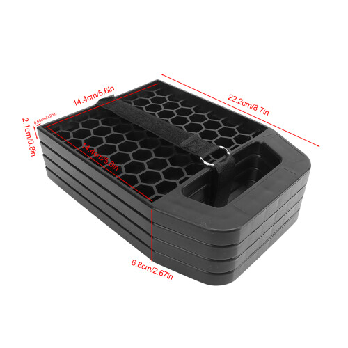 Durable 4PCS 5.6in RV Jack Pads Nonslip Weatherproof with Storage 1